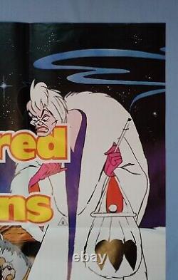 101 DALMATIANS (1961, RR1980s) original UK quad movie poster Disney