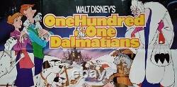 101 DALMATIANS (1961, RR1980s) original UK quad movie poster Disney