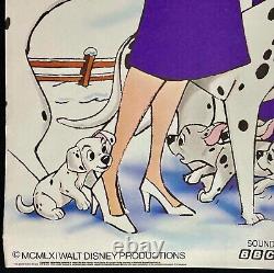 101 Dalmatians Original Quad Movie Cinema Poster Walt Disney Rerelease