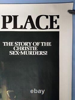 10 RILLINGTON PLACE (1971)rare ROLLED original QUAD POSTER -Christie sex murders
