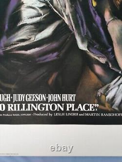 10 RILLINGTON PLACE (1971)rare ROLLED original QUAD POSTER -Christie sex murders