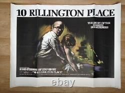 10 RILLINGTON PLACE (1971) rare original UK quad poster Christie sex murders