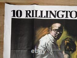 10 RILLINGTON PLACE (1971) rare original UK quad poster Christie sex murders