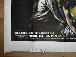 10 RILLINGTON PLACE (1971) rare original UK quad poster Christie sex murders