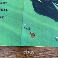 1956 Reach for the Sky UK Quad Movie Poster Kenneth More WWII RAF Pilot Film Vtg