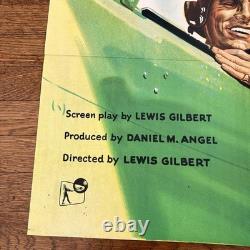 1956 Reach for the Sky UK Quad Movie Poster Kenneth More WWII RAF Pilot Film Vtg