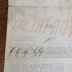 1956 Reach for the Sky UK Quad Movie Poster Kenneth More WWII RAF Pilot Film Vtg