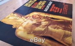 1964 GOLDFINGER original British Quad movie film poster (Style A) James Bond