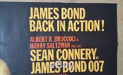 1964 GOLDFINGER original British Quad movie film poster (Style A) James Bond