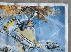 1967 You Only Live Twice James Bond 007 Movie Quad 36 x 27 Poster 80's Release
