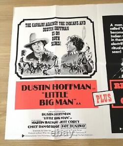 1970's LITTLE BIG MAN/A MAN CALLED HORSE Original Quad Cinema Poster 40 x 30