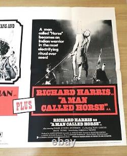 1970's LITTLE BIG MAN/A MAN CALLED HORSE Original Quad Cinema Poster 40 x 30