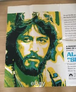 1973 UK Quad Movie Poster AL PACINO SERPICO 40 x 30