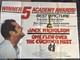 1975 Uk Quad Movie Poster One Flew Over The Cuckoo's Nest 40 X 30 J. Nicholson