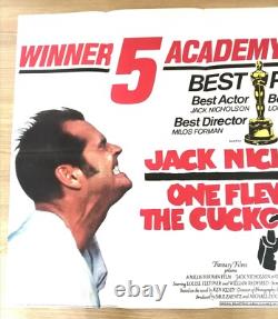 1975 UK Quad Movie Poster ONE FLEW OVER THE CUCKOO'S NEST 40 x 30 J. Nicholson