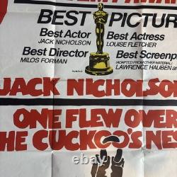 1975 UK Quad Movie Poster ONE FLEW OVER THE CUCKOO'S NEST 40 x 30 J. Nicholson