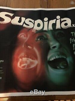 1977 Dario Argentos Suspiria UK Quad Original Movie Poster Linen Back