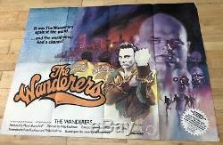 1979 THE WANDERERS Original UK QUAD MOVIE POSTER VG Folded 1970s Cult Cinema