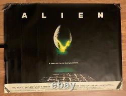 1979 Vintage Original British Quad ALIEN Movie Poster 40 x 30