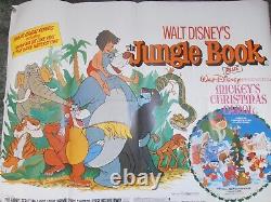 1983 Re-release Walt Disney Jungle Book ORIGINAL Quad Movie Poster 30''x40'