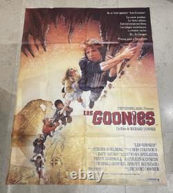 1985 Genuine ORIGINAL French LARGE Grande The Goonies CINE POSTER 47x63 Not Quad