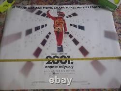 2001 A Space Odyssey 50th Re-Release Poster UK Quad (30 x 40) Double Sided