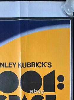 2001 A Space Odyssey Original Quad Movie Poster Stanley Kubrick Early RR