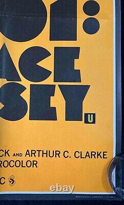 2001 A Space Odyssey Original Quad Movie Poster Stanley Kubrick Early RR