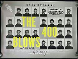 400 Blows Original Quad Movie Poster Francois Truffaut BFI 4K 2022 RR