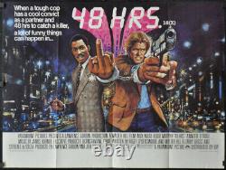 48 Hrs /48 Hours'82 Original 30x40 Uk Quad Movie Poster Eddie Murphy Nick Nolte