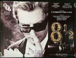 8½ Original Quad Movie Film Cinema Poster BFI RR Federico Fellini