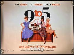 9 to 5 Original Quad Movie Film Cinema Poster Jane Fonda Dolly Parton BFI RR