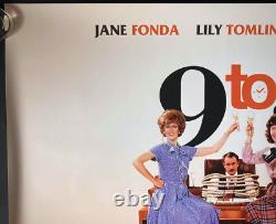 9 to 5 Original Quad Movie Film Cinema Poster Jane Fonda Dolly Parton BFI RR
