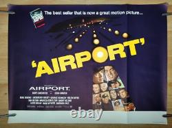 AIRPORT (1970) original UK quad poster excellent condition AIRPORT (1970) original UK quad poster excellent condition