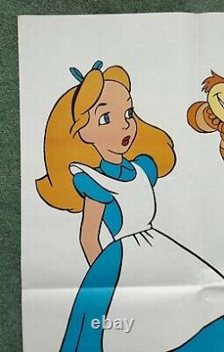 ALICE IN WONDERLAND (1951, RR1978) rare original UK quad movie poster DISNEY