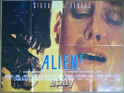 ALIEN 3 ORIGINAL 1992 MOVIE POSTER 30x40 UK Quad Sigourney Weaver SciFI 1990s