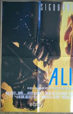 ALIEN 3 ORIGINAL 1992 MOVIE POSTER 30x40 UK Quad Sigourney Weaver SciFI 1990s