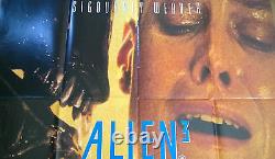 ALIEN 3 ORIGINAL 1992 MOVIE POSTER 30x40 UK Quad Sigourney Weaver SciFI 1990s