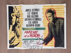ANATOMY OF A MURDER (1959), Original British Quad Movie Poster