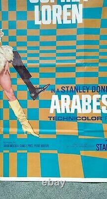 ARABESQUE (1966) orig 1stRelease UK quad movie poster Gregory Peck Sophia Loren