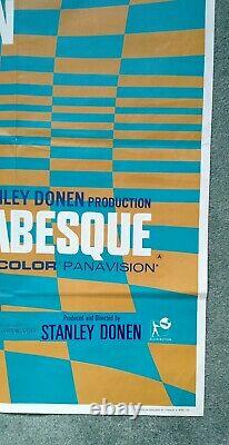 ARABESQUE (1966) orig 1stRelease UK quad movie poster Gregory Peck Sophia Loren