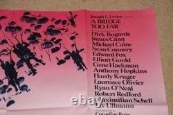 A Bridge Too Far (1977) V. Rare Orig. Uk Quad Poster Ex. Cond
