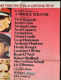 A Bridge Too Far ORIGINAL Quad Movie Poster Sean Connery Dirk Bogarde 1977