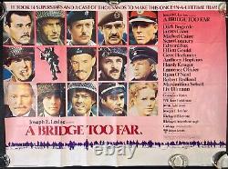 A Bridge Too Far Original Quad Movie Cinema Poster Dirk Bogarde Sean Connery'77