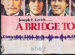A Bridge Too Far Original Quad Movie Cinema Poster Dirk Bogarde Sean Connery'77