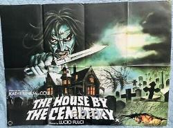 A British Quad poster for the film THE HOUSE BY THE CEMETERY (1981)