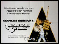 A Clockwork Orange Stanley Kubrick 1971 British Quad Near Mint