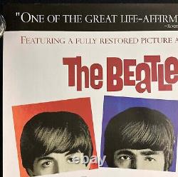 A Hard Days Night ORIGINAL Quad Movie Poster RERELEASE Paul McCartney Beatles