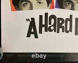 A Hard Days Night ORIGINAL Quad Movie Poster RERELEASE Paul McCartney Beatles