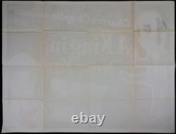 A King in New York ORIGINAL Quad Movie Film Cinema Poster Charlie Chaplin 1957